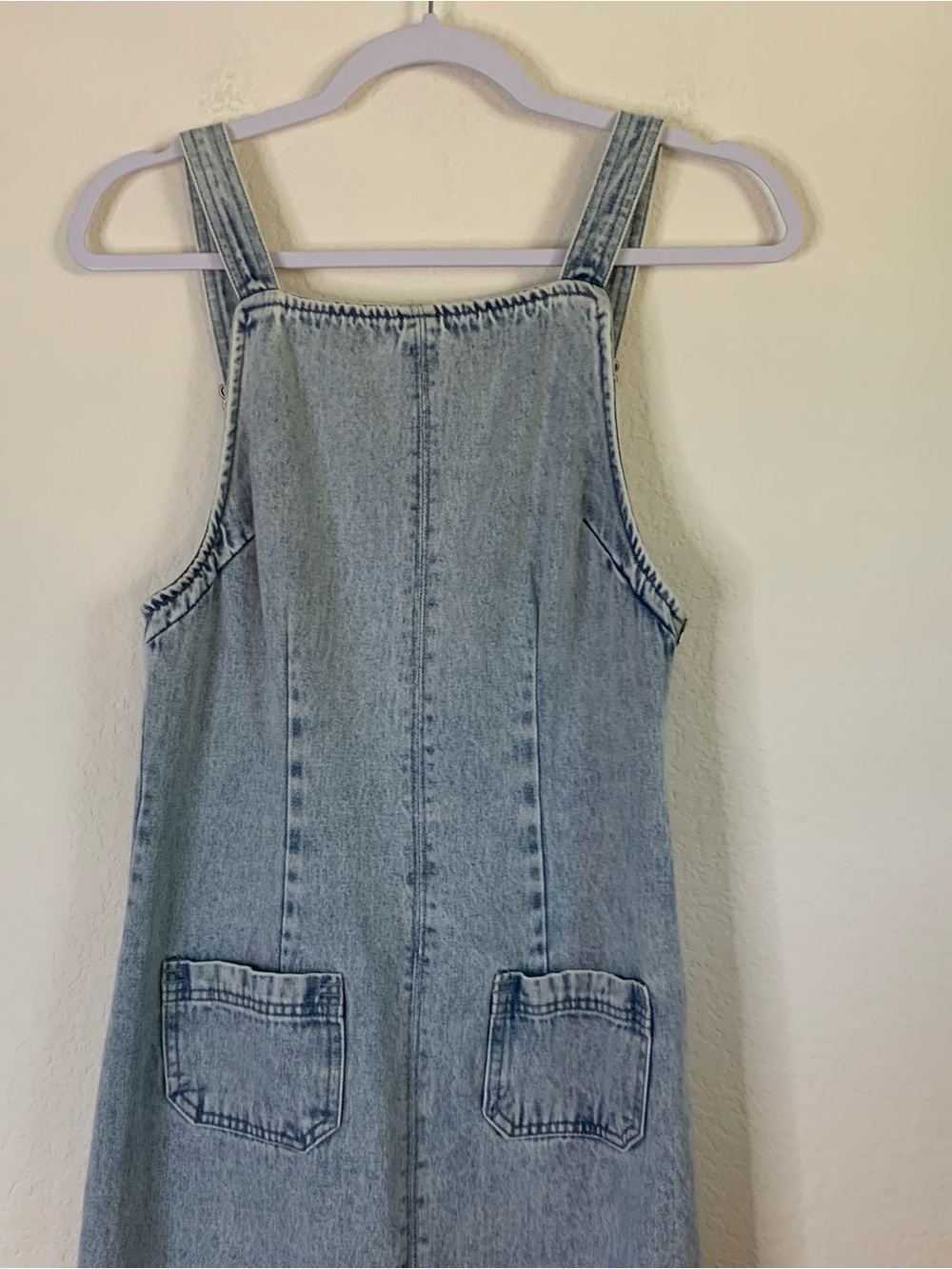 Free people light blue wash Dex Denim Midi Dress XS - Picture 4 of 9